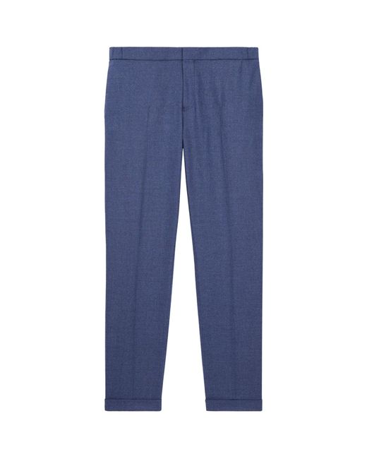 The Kooples Blue Wool Tailored Trousers for men