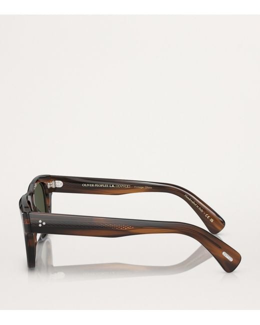 Oliver Peoples Green Acetate Birell Sun Sunglasses