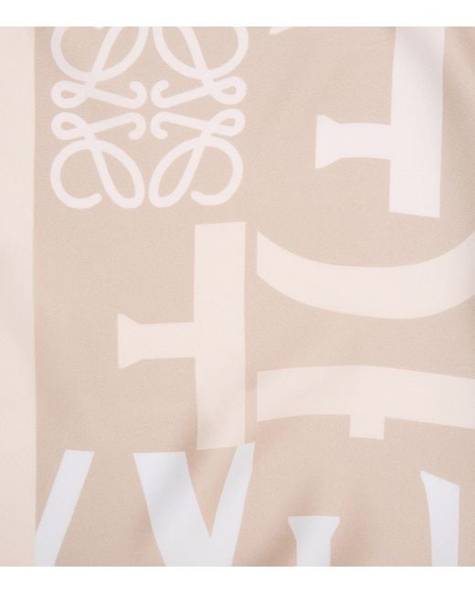 Loewe Natural Silk Twill Scarf