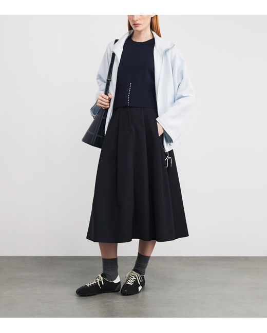 Sandro Blue Wool-Cashmere Tank Top