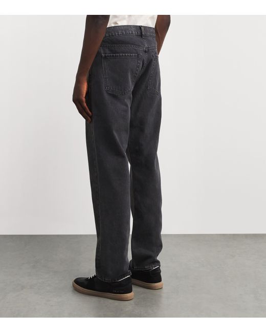 7 For All Mankind Gray Modern Straight Jeans for men