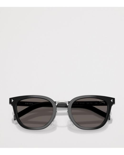 Prada Gray Pr C01Sd Cat-Eye Sunglasses for men