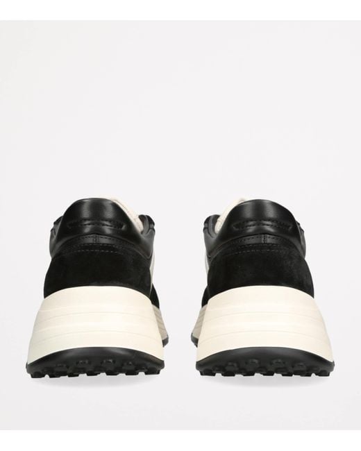 Hogan Black Leather H669 Allacciato Sneakers
