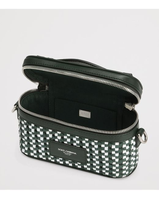 Dolce & Gabbana Black Leather Vanity Bag for men