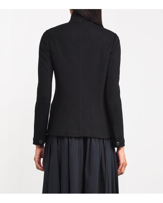 Rag & Bone Black Wool Stand-Collar Slade Blazer