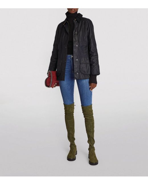 Barbour Black Beadnell Waxed Jacket