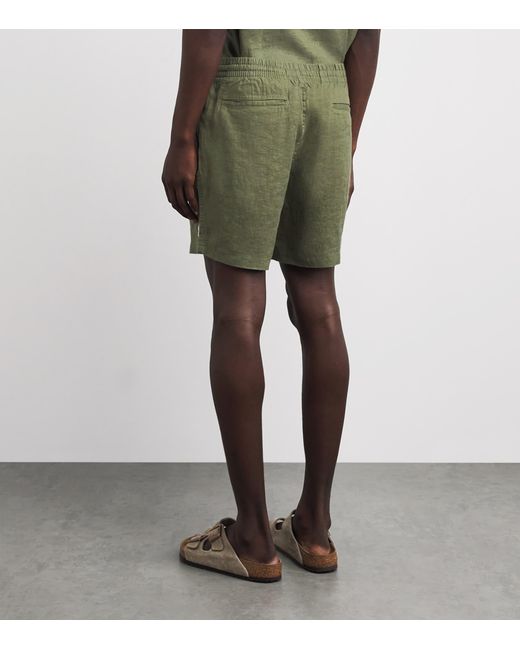 Polo Ralph Lauren Green Linen Prepster Shorts for men