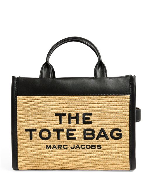 Marc Jacobs Metallic The The Medium Straw Tote Bag