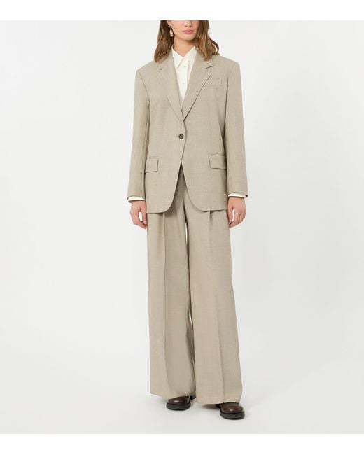 Weekend by Maxmara Natural Virgin Wool Blazer