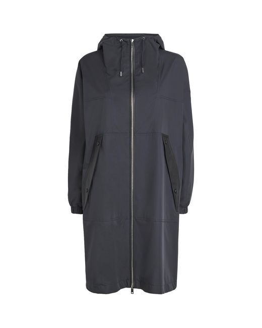 Yves Salomon Gray Waterproof Hooded Parka