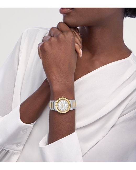BVLGARI Metallic Stainless Steel And Watch