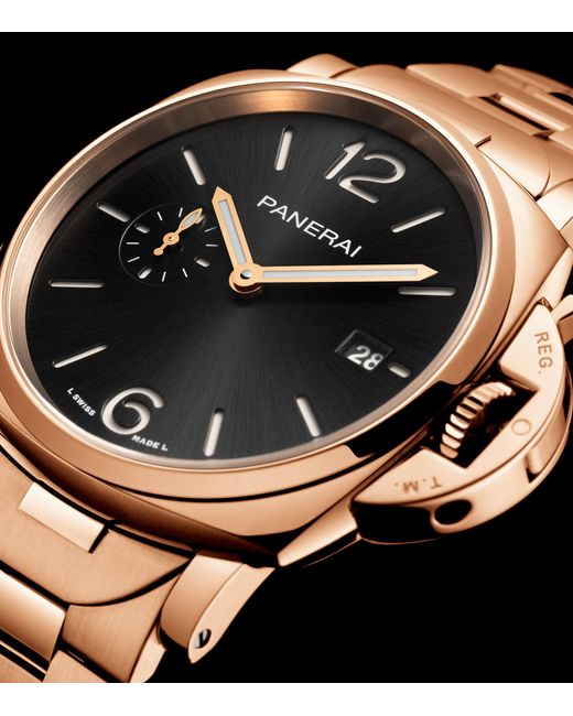 Panerai Metallic Rose Luminor Due Tuttooro Watch for men