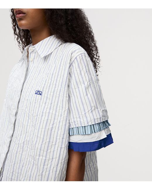 Loewe Blue Layered Shirt