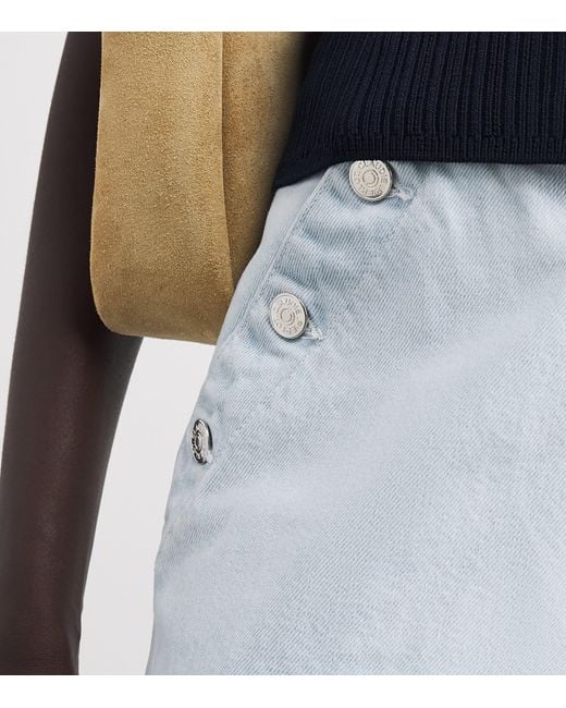Claudie Pierlot Blue Sailor Wide-Leg Jeans