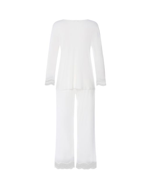 Hanro White Modal Cira Pyjama Set