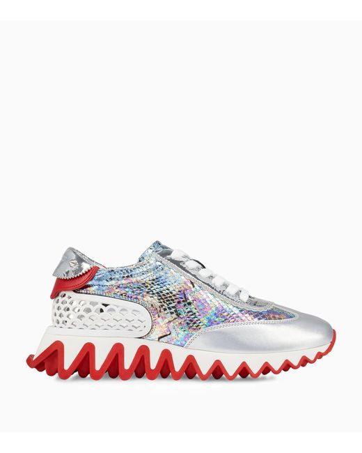 Christian Louboutin White Loubishark Donna Leather Sneakers