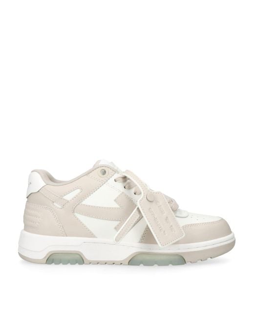 Off-White c/o Virgil Abloh White Leather Out Of Office Sneakers