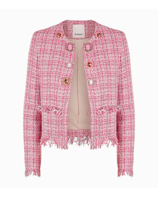 Pinko Pink Tweed Jacket