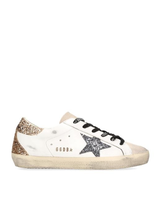 Golden Goose Deluxe Brand Natural Super-Star 82532 Leather Low-Top Trainers