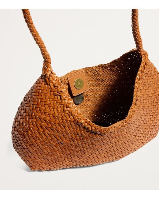 Dragon Diffusion Leather Nova Luna Shoulder Bag in Brown | Lyst