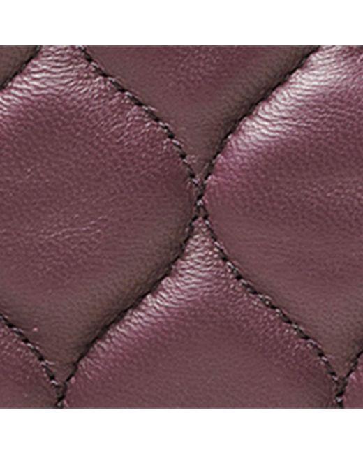 Aspinal Purple Leather Alice Cross-Body Bag