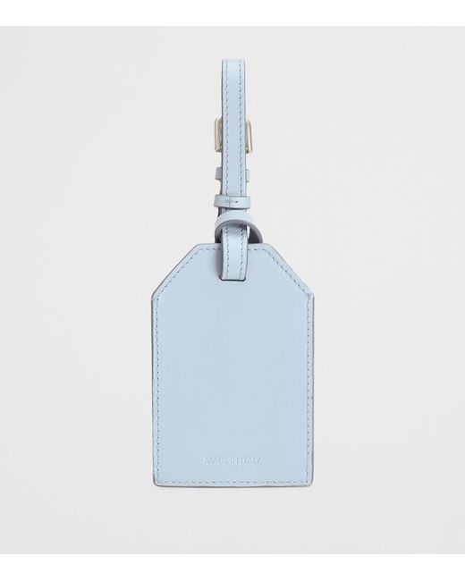 Dolce & Gabbana Blue Calfskin-Lambskin Padlock Id Tag for men