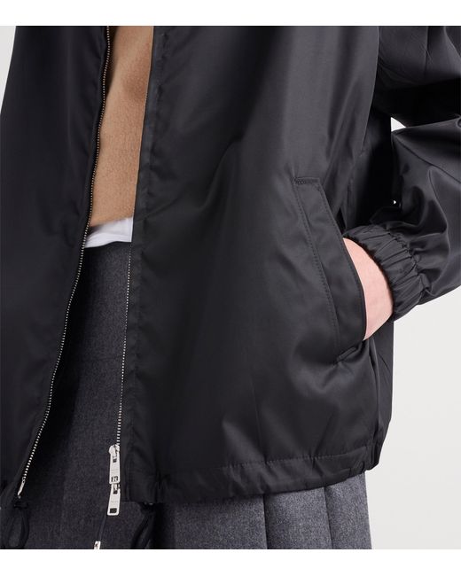 Prada Black Re-Nylon Hooded Jacket