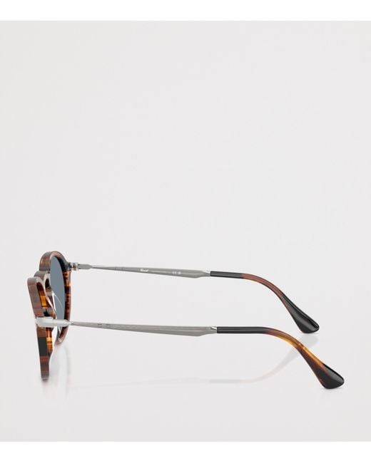 Persol Blue Tortoiseshell Phantos Sunglasses