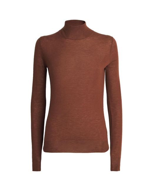 Joseph Brown Cashair High-Neck Sweater