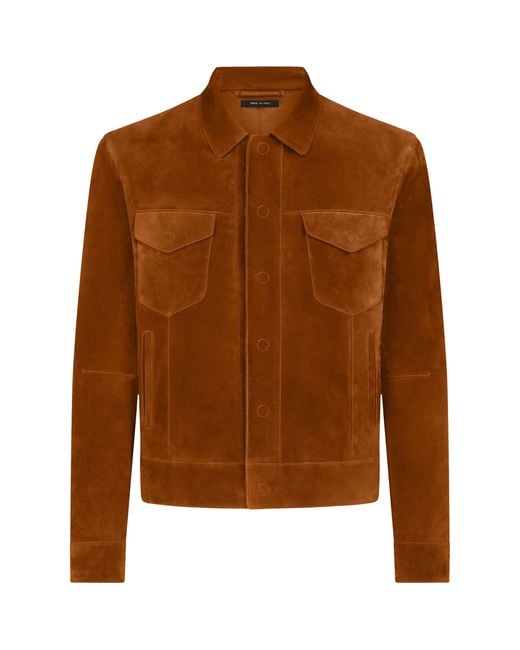 Tom Ford Brown Suede Jacket for men