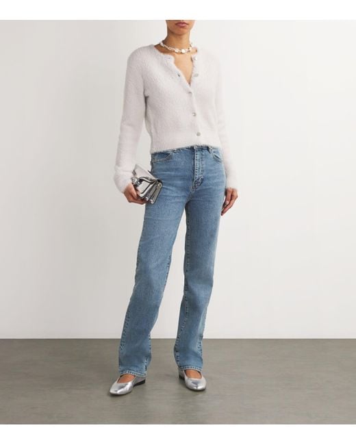 FRAME Blue The Ruler Straight-Leg Jeans