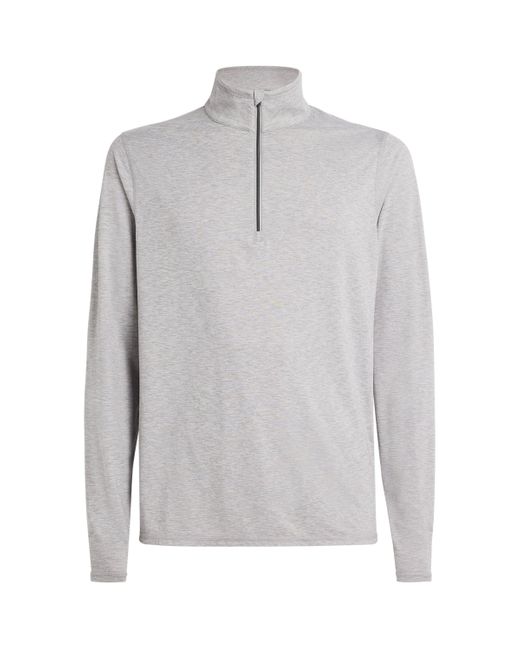 vuori Gray Ease Performance 2.0 Half-Zip Sweatshirt for men
