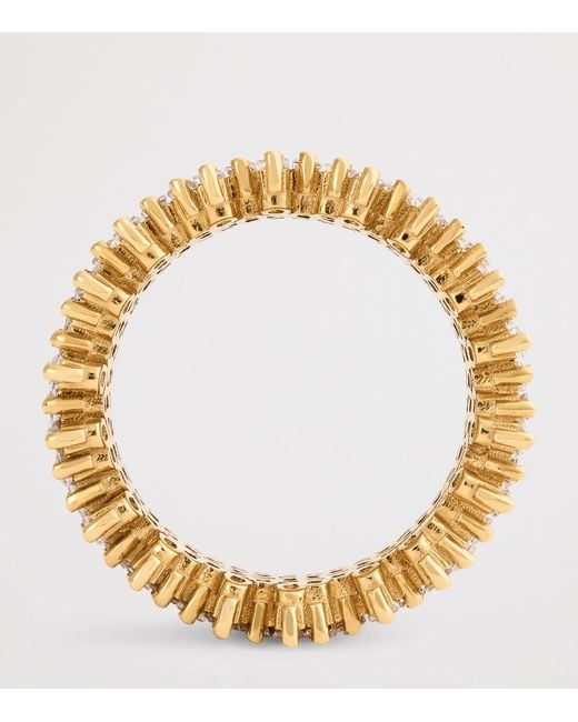 Suzanne Kalan Natural And Diamond Milli Stacker Eternity Ring