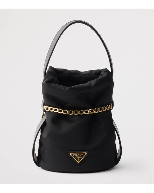 Prada Black Mini Re-Nylon Bucket Bag