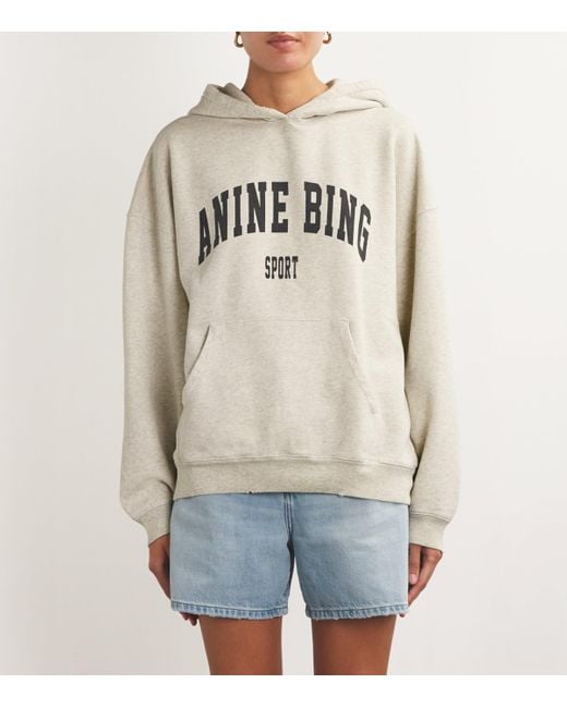 Anine Bing White Cotton Harvey Sweatshirt