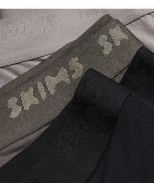 Skims Black Stretch Boxer Briefs for men