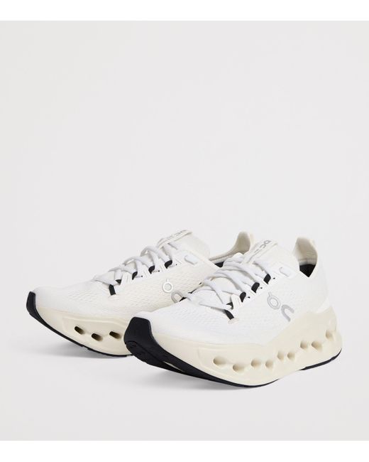 On Shoes White Cloudsurfer Max Trainers