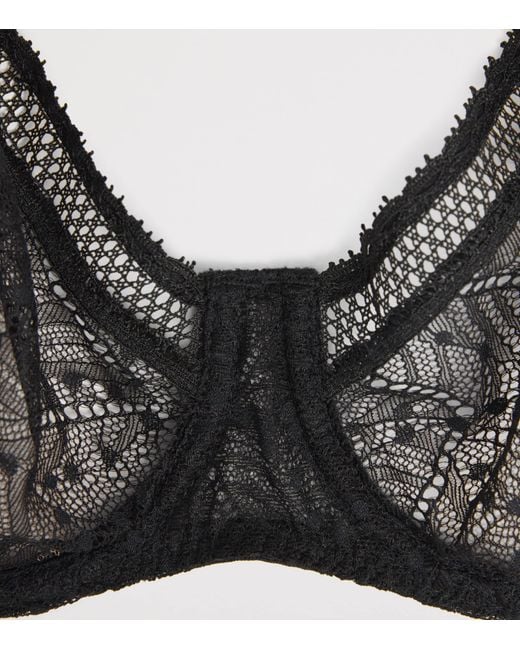 Simone Perele Black Lace Comète Plunge Bra