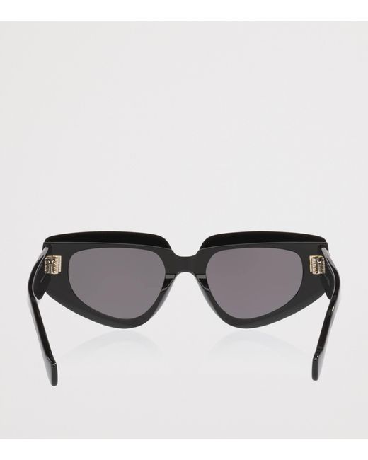 Loewe Black Anagram Angular Rectangle Sunglasses
