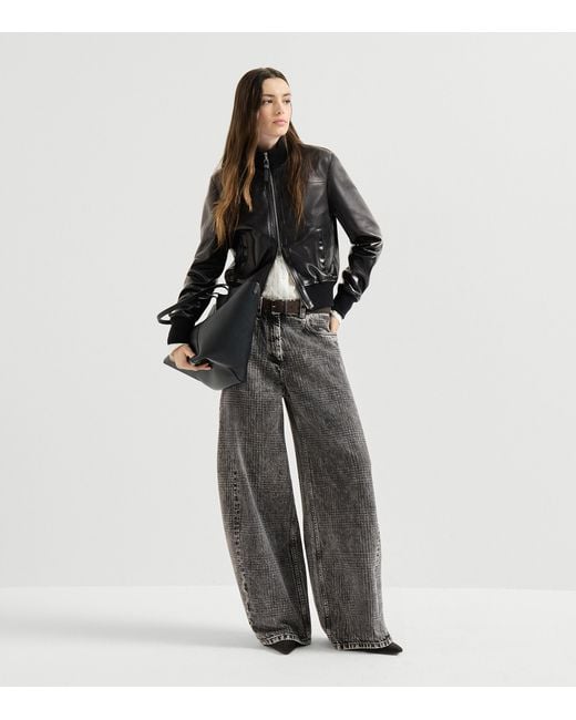 Brunello Cucinelli Gray Loose Barrel Jeans