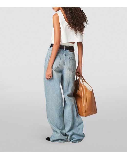 Miu Miu Blue Straight-Leg Jeans