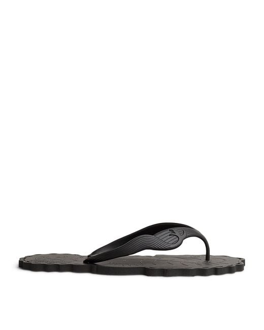 Zimmermann Black Seafoam Flip Flops