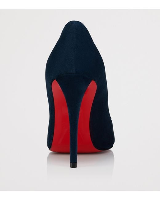 Christian Louboutin Blue Miss Z 100 Suede Pumps