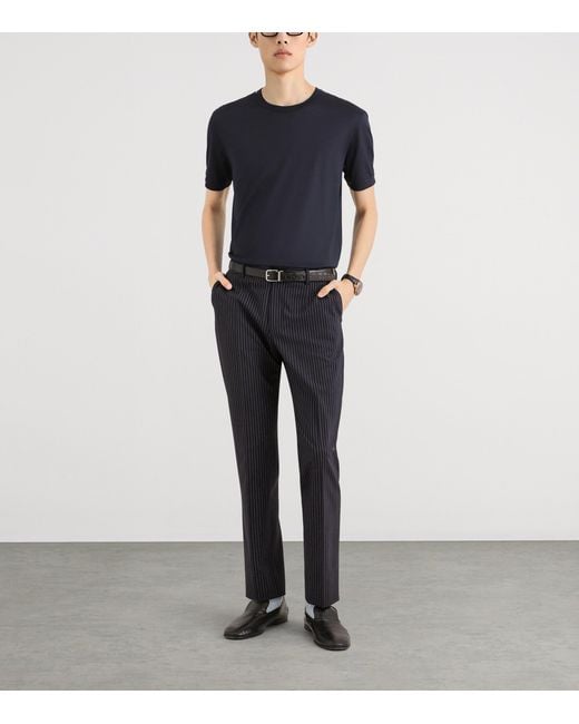 Dolce & Gabbana Black Silk T-Shirt for men