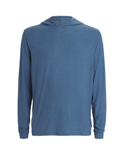 vuori Blue Strato Tech Hoodie for men