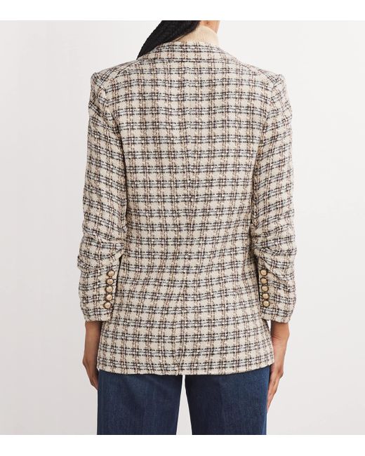 Veronica Beard White Tweed Martel Dickey Blazer