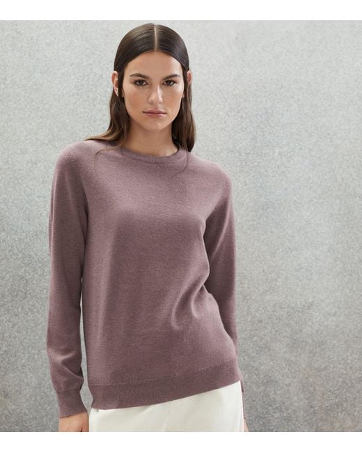 Brunello Cucinelli Cashmere Sweater in Purple