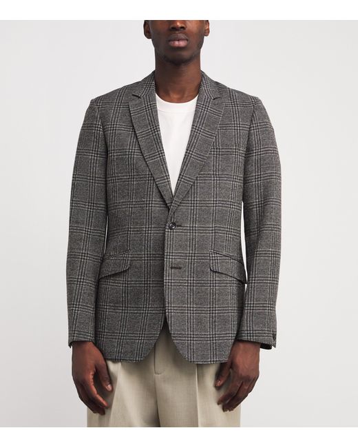 Rag & Bone Gray Wool Plaid Blazer for men