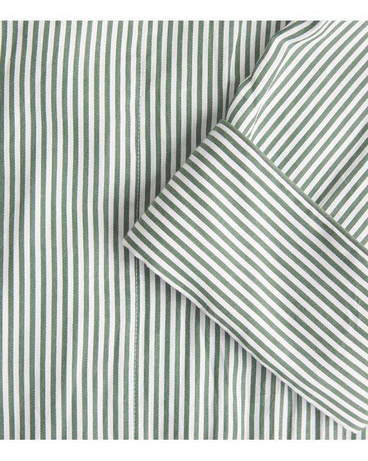 Harrods Gray Cotton Stripe Robe for men