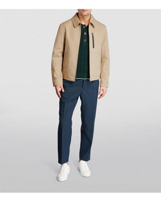 Yves Salomon Natural Cotton Collared Jacket for men